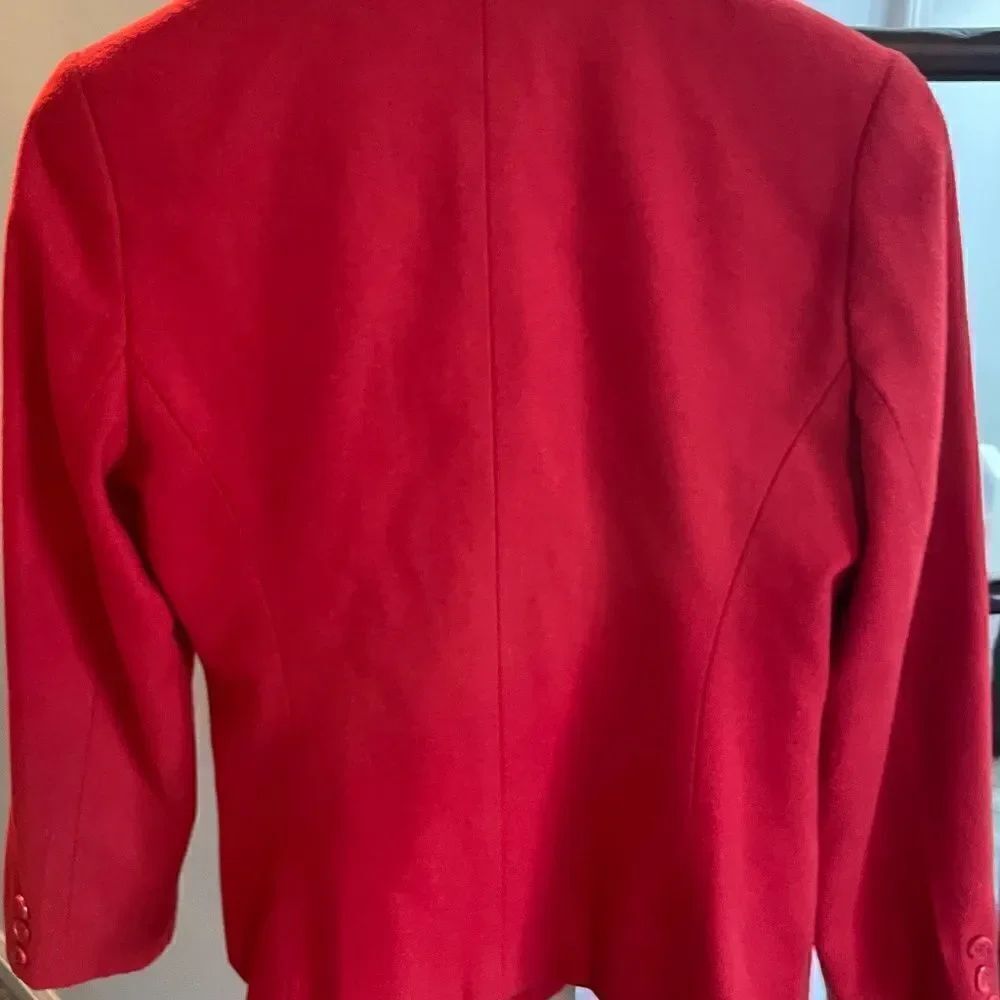 Red wool blazer - S - Picture 6 of 6